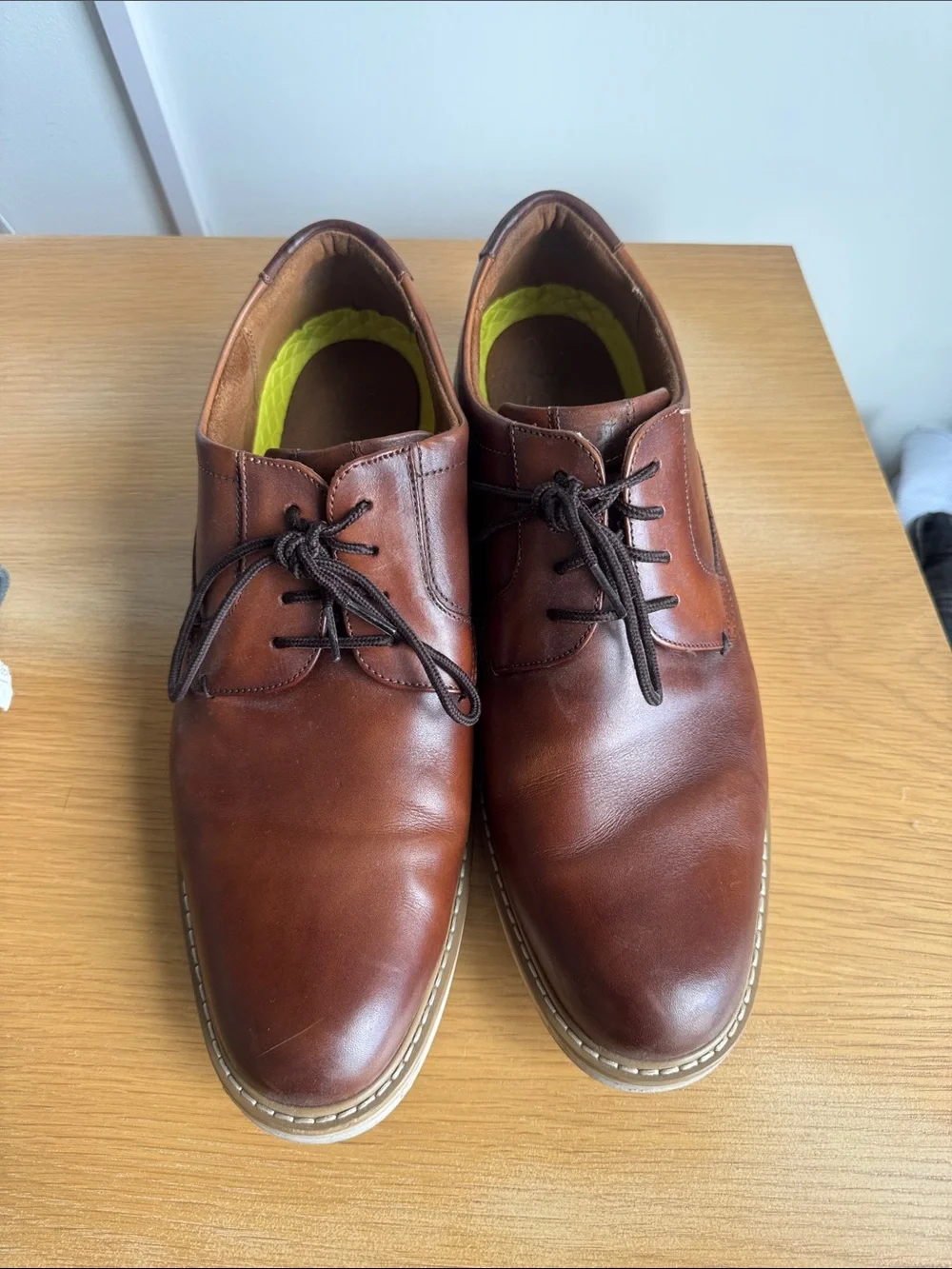 Florsheim Chestnut Brown Leather Derby Shoes